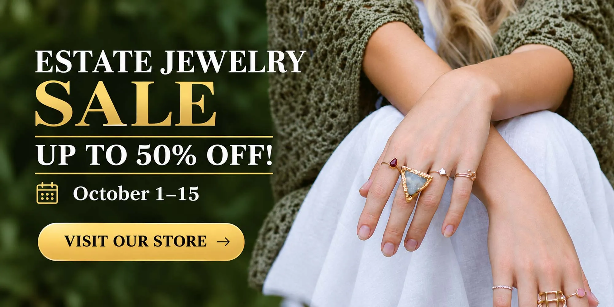 estate jewelry sale at bergey jewelry